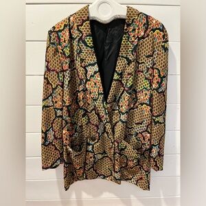 Vintage Jac Dale Blazer – Colorful Abstract Pattern –  – Size 40